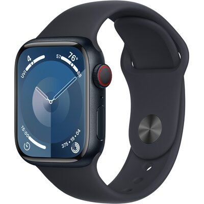 Apple Watch Series 9 GPS + Cellular 41mm Aluminium Sport M/L Czarny