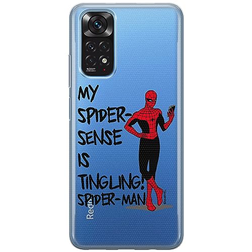 ERT GROUP etui na telefon Xiaomi REDMI NOTE 11T/ 11S 5G/ POCO M4 PRO 5G, case oryginalny i oficjalnie licencjonowany przez Marvel, wzór Spider Man 024, plecki z TPU częściowo przeźroczyste
