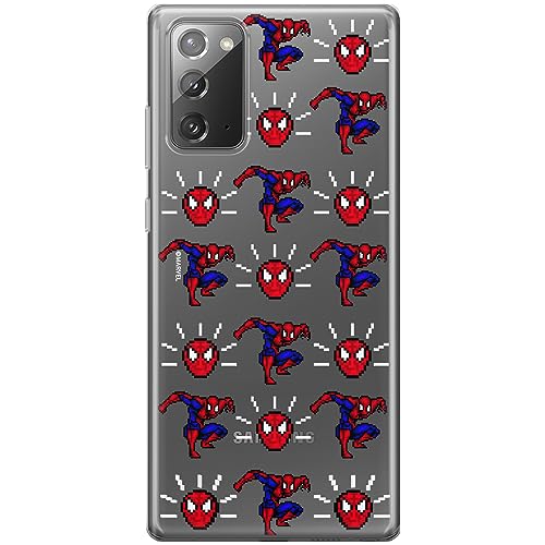 ERT GROUP etui na telefon Samsung GALAXY NOTE 20, case oryginalny i oficjalnie licencjonowany przez Marvel, wzór Spider Man 025, optymalnie dopasowane, plecki z TPU częściowo przeźroczyste