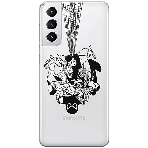 ERT GROUP etui na telefon Samsung S21 PLUS, case oryginalny i oficjalnie licencjonowany przez Marvel, wzór Spider Man 043, optymalnie dopasowane, plecki z TPU częściowo przeźroczyste