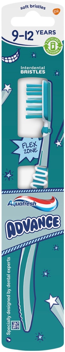 Aquafresh Advance - Szczoteczka do zębów dla dzieci 9-12 lat