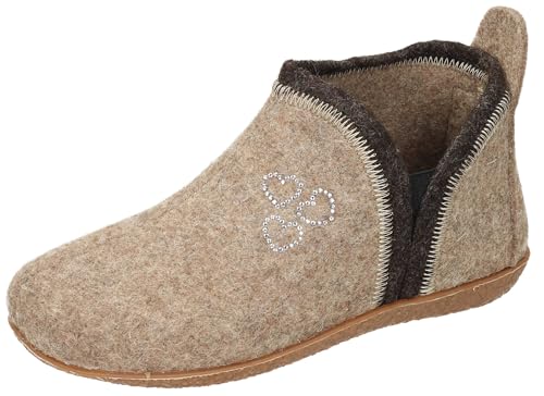Manitu Damskie 340058-08 Kapcie, beżowe, 40 EU, beżowy, 40 EU