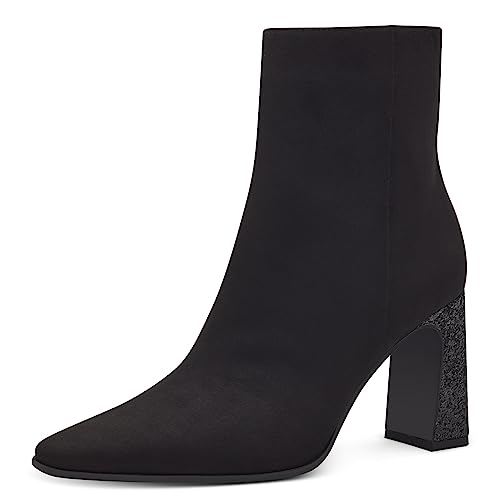 MARCO TOZZI Damskie botki na obcasie 2-25303-41, czarny Comb, 41 EU