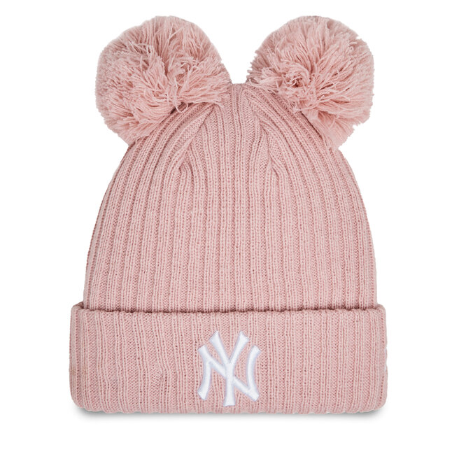 Czapka New Era Wmns Double Pom Nyy 60364289 Różowy