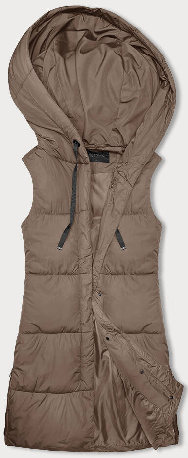 TALIOWANA KAMIZELKA DAMSKA BEŻOWA (16M9093-62) - J STYLE