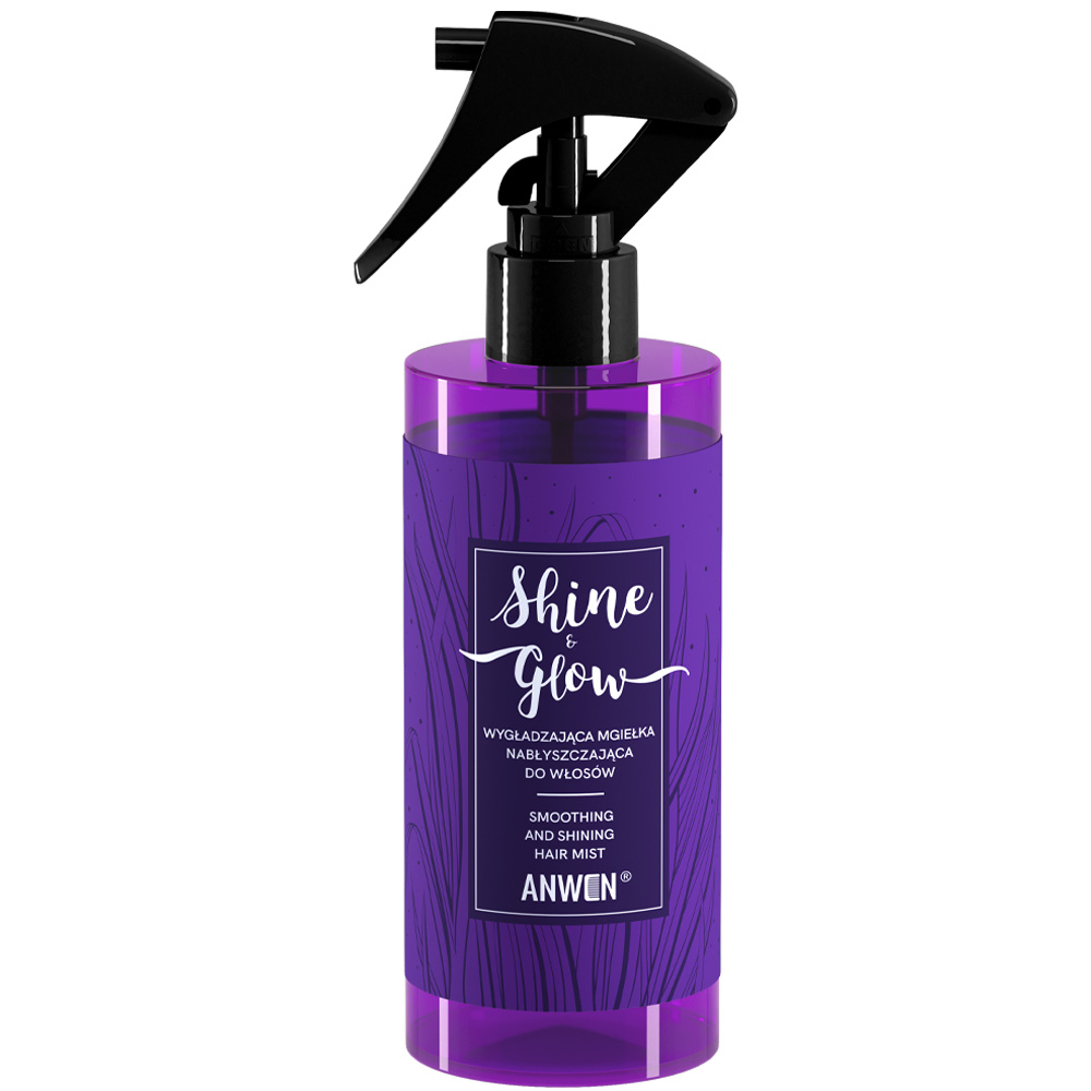 Anwen Shine&Glow, wygładzająca mgiełka nabłyszczająca do włosów, 150ml