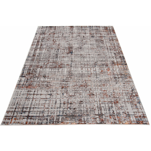 Brązowo szary dywan w nowoczesny wzór - Hamo 4X