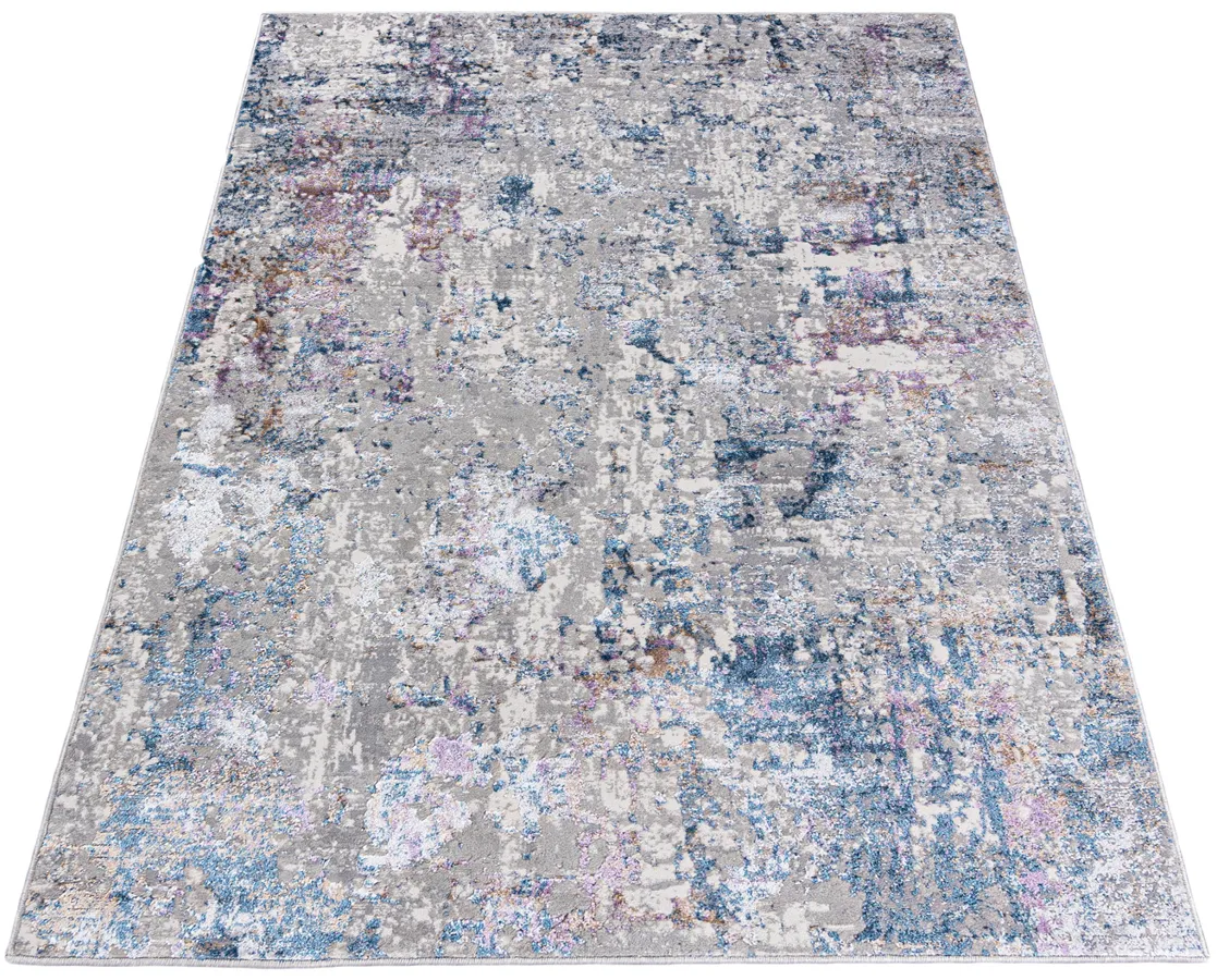 Szary dywan w nowoczesny wzór L2-E73