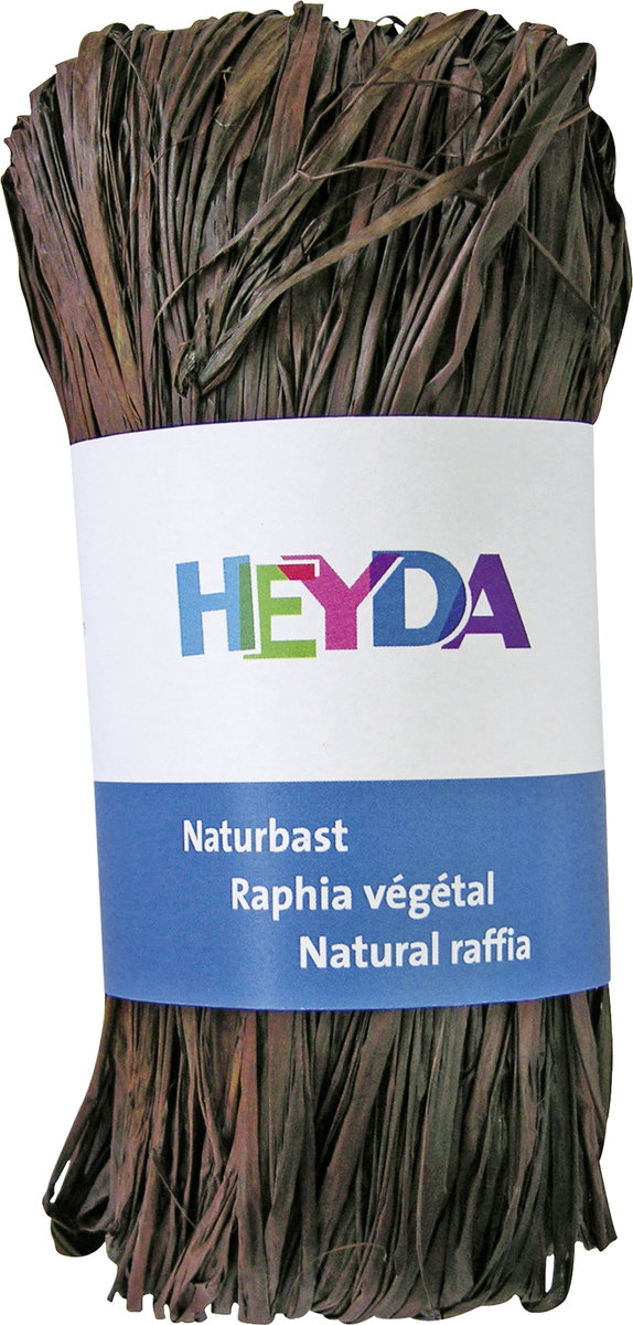 Heyda rafia naturalna 50 g, brązowa