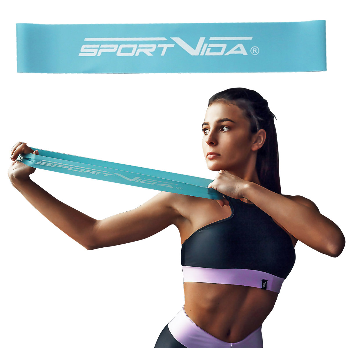 POWER BAND Taśma do ćwiczeń fitness Sportvida 600x50x0,6mm