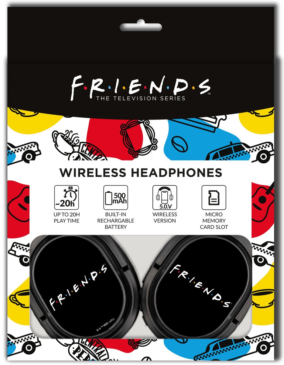 Bezprzewodowe słuchawki stereo z mikrofonem Friends 002