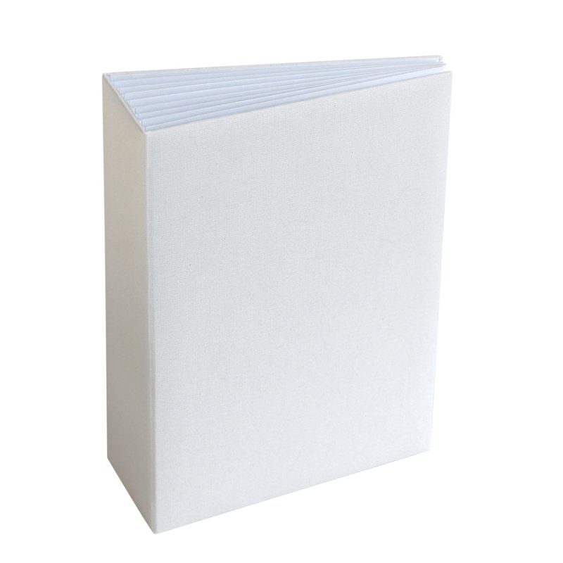 Album płócienny pionowy Eco-Scrapbooking - BAZYL - BIAŁY 16x21 - 6 kart