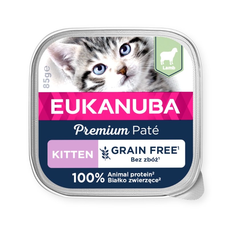 Eukanuba Grain Free  kitten lamb 85g