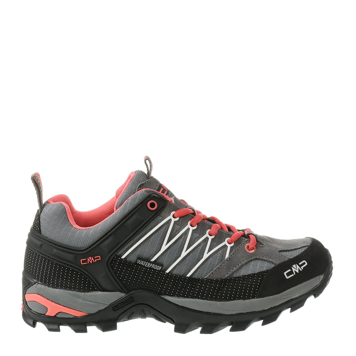 CMP Damskie buty trekkingowe Rigel Low Wmn Wp Walking, szare koralowe, 40 EU, Grey Coral, 40 EU