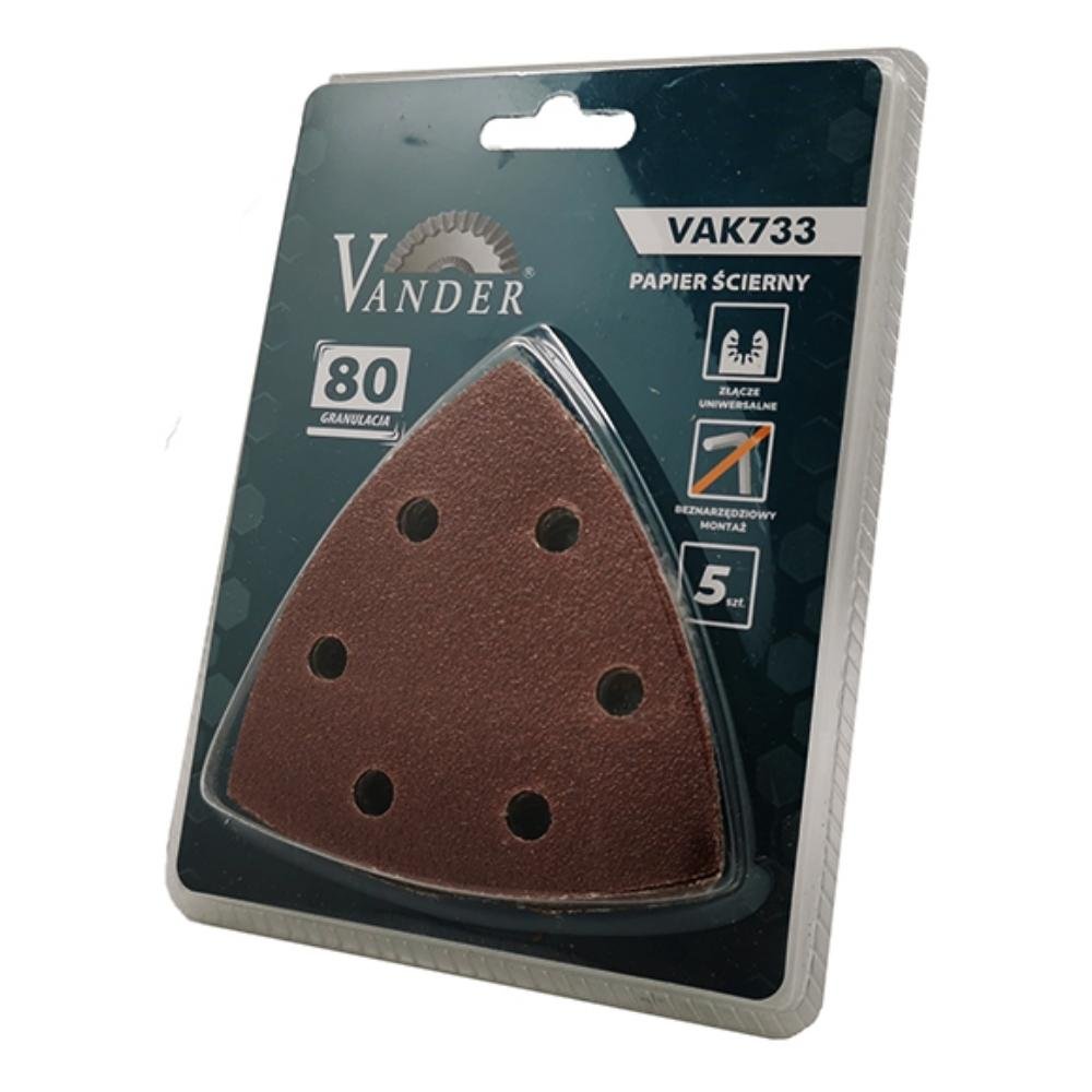 Papier ścierny multinarzędzia Delta G80 5 szt. Vander VAK733