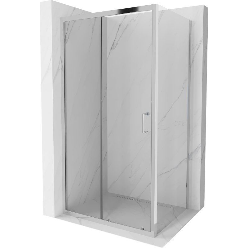 Zdjęcia - Kabina prysznicowa Mexen Apia  rozsuwana 135 x 80 cm, transparent, chrom  