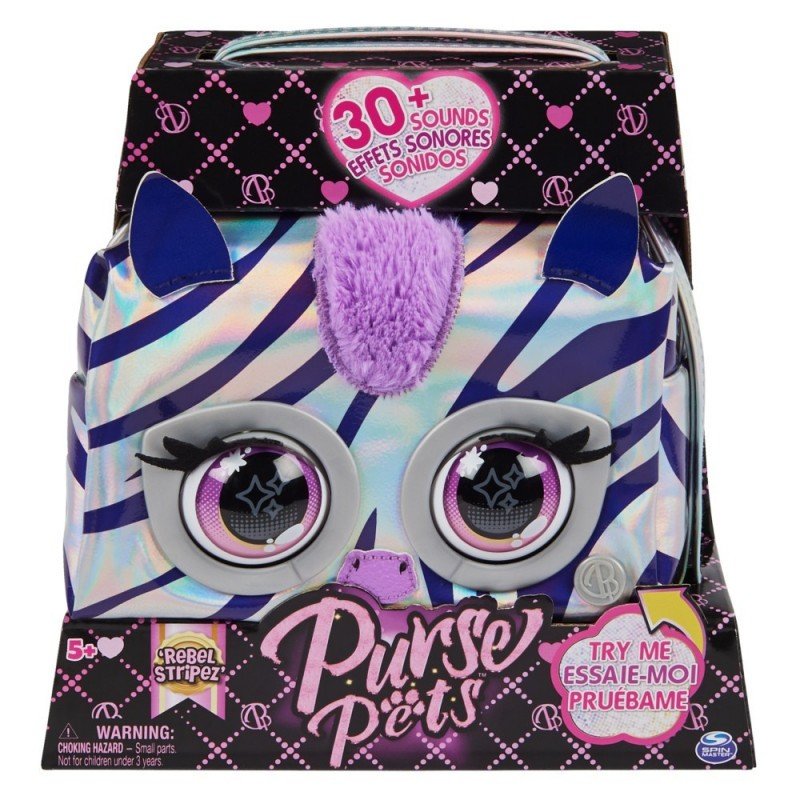 Spin Master Interaktywna Torebka Purse Pets Zebra 6065582