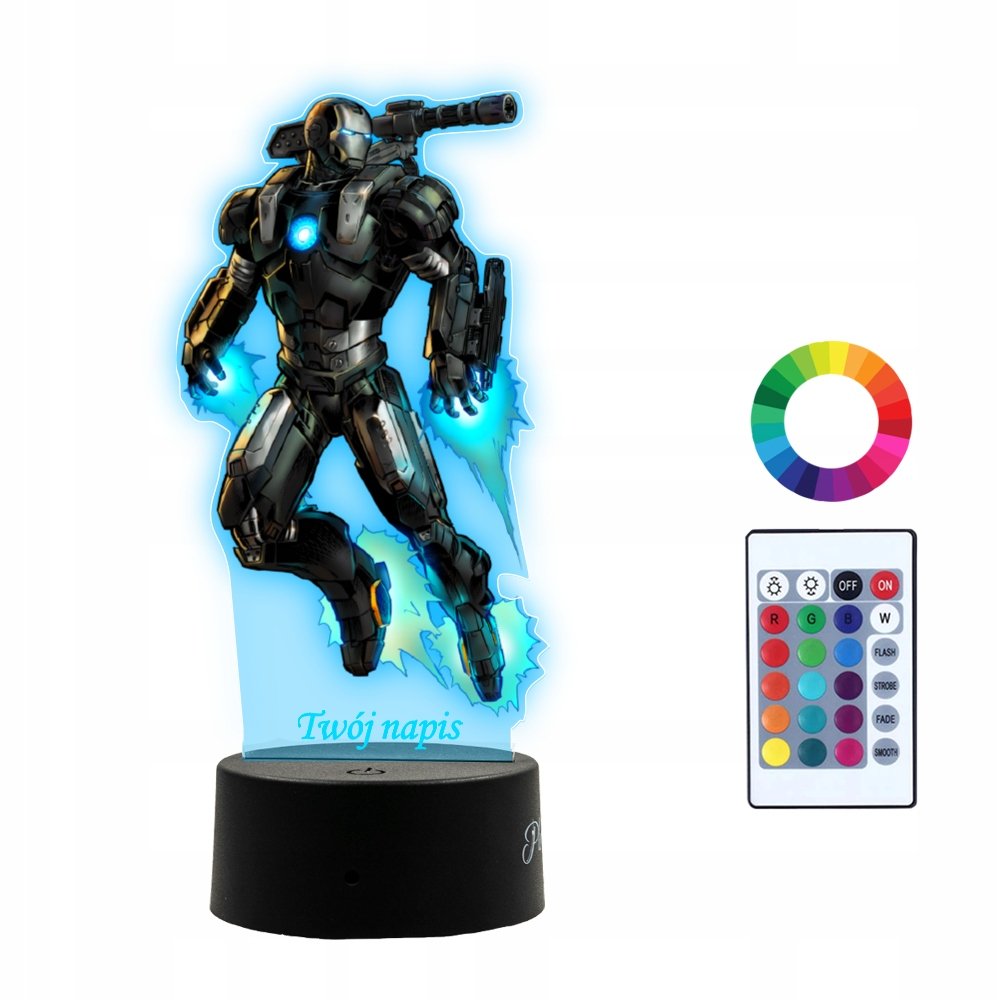 Lampka Nocna 3D LED War Machine