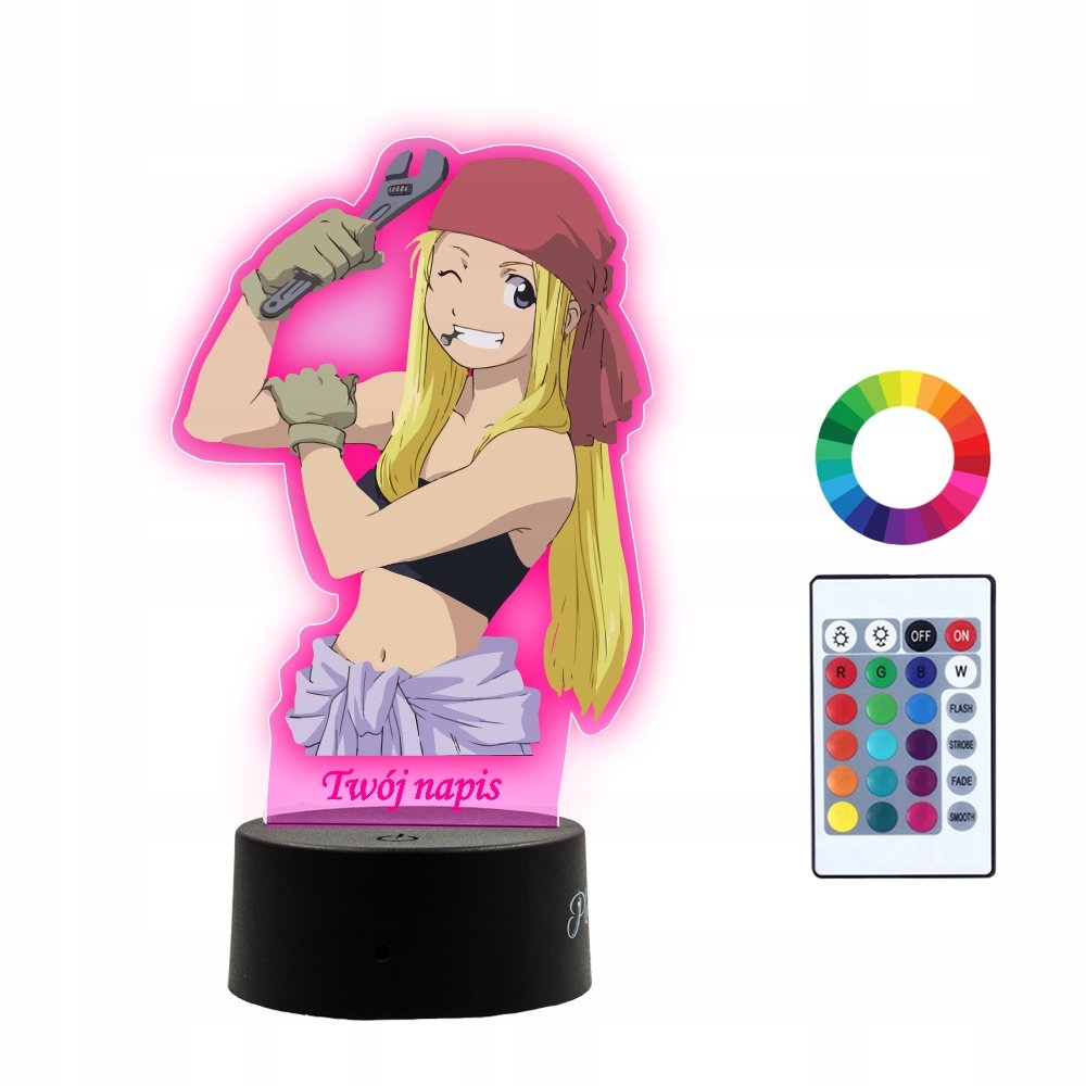 Lampka Nocna 3D LED Winry Rockbell