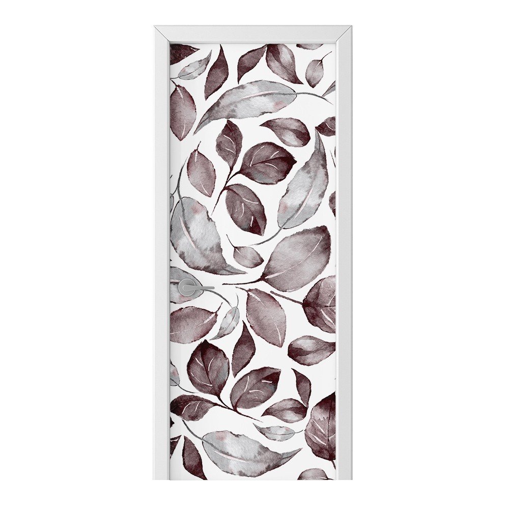 Naklejka na drzwi HOMEPRINT Jesienne liście 85x205 cm