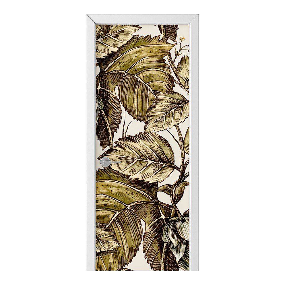 Naklejka na drzwi HOMEPRINT Liście bluszczu 85x205 cm