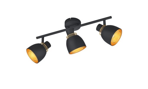 Punch lampa sufitowa (spot) 3xE14 czarna R80813032