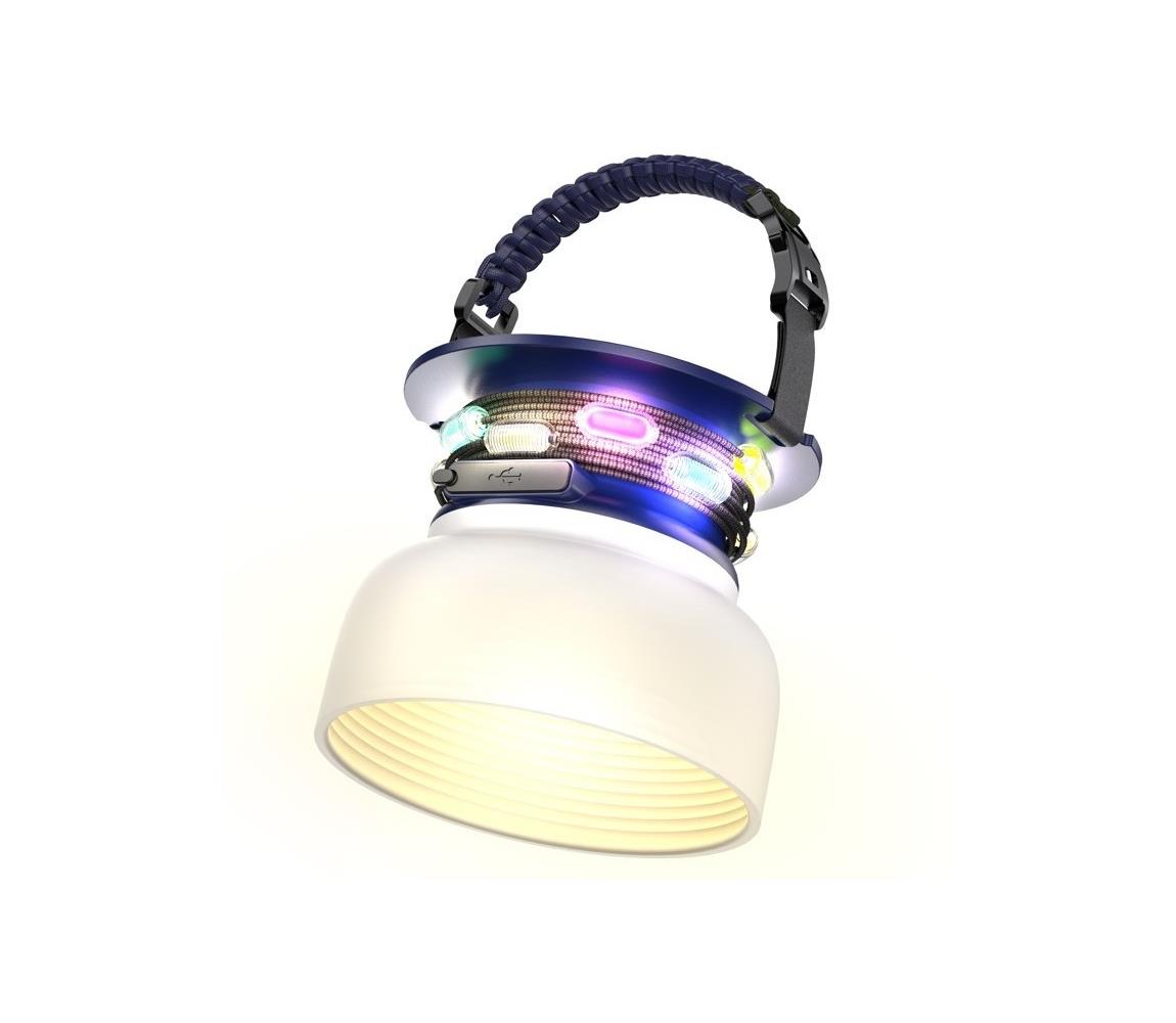 Immax 08493L - LED RGB Przenośna akumulatorowa lampa solarna LED/10W/5V 3600 mAh IP65
