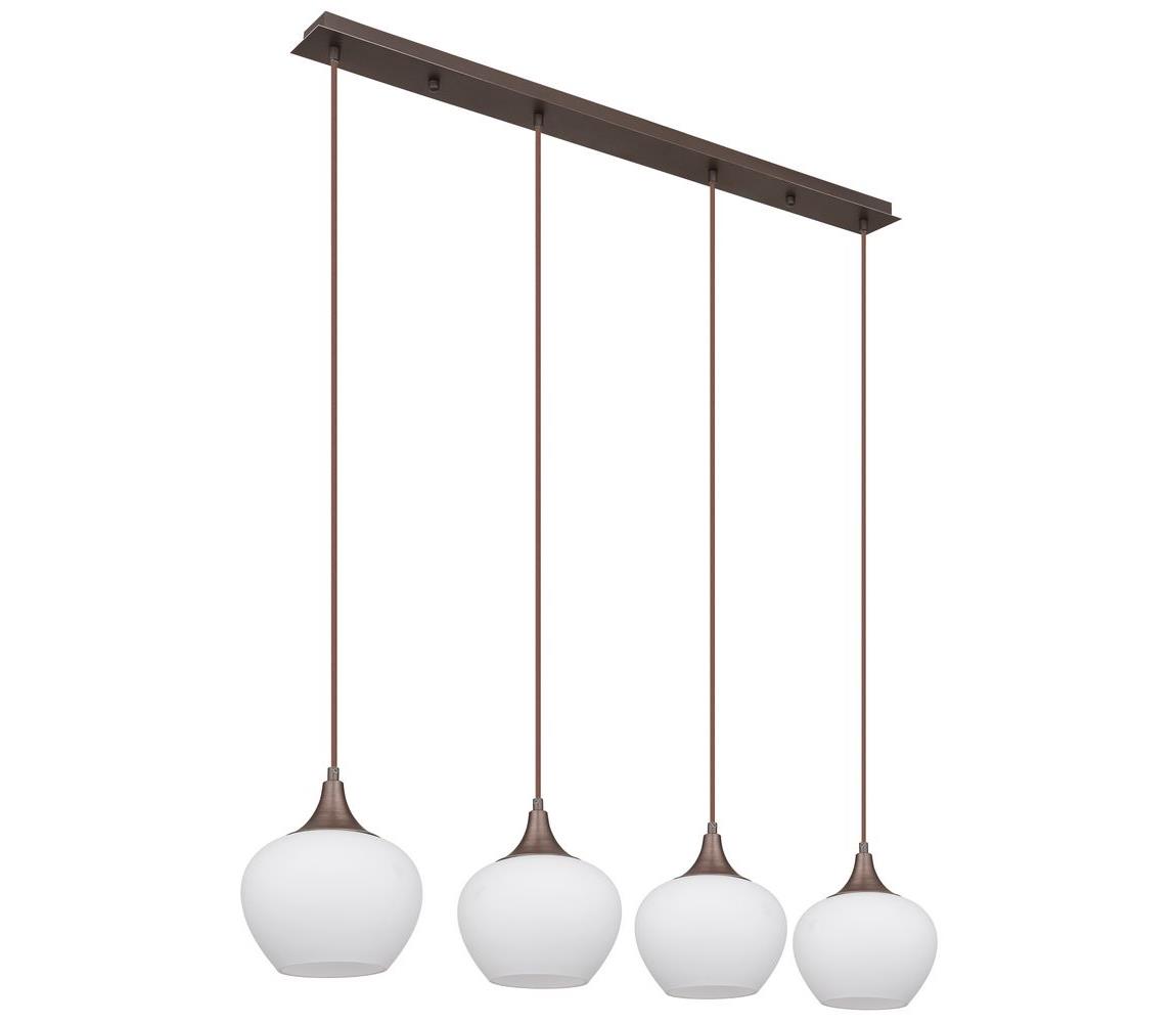 Globo 15548-4HC - Żyrandol na lince MAXY 4xE27/40W/230V biała +