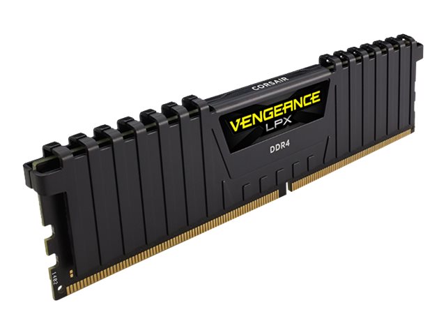 CORSAIR Vengeance 8GB DDR4 DIMM 3200MHz 1x8GB Unbuffered Single Rank 16-20-20-38 XMP 2.0 LPX PCB 1.35V Heatspreader Black