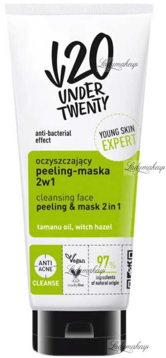 UNDER TWENTY - YOUNG SKIN EXPERT - Cleansing Face Peeling & Mask 2in1 - Oczyszczający peeling-maska 2w1 - 100 ml