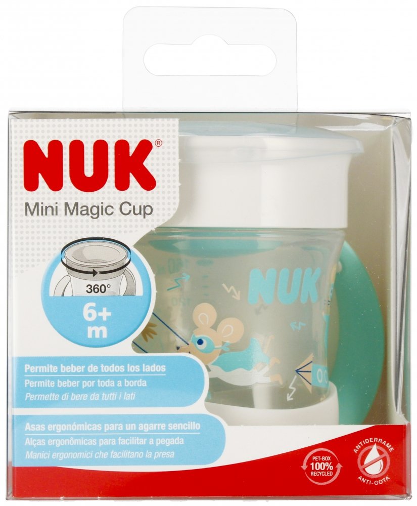 NUK Kubek 160 ml 6m  Mini Magic Cup turkusowy