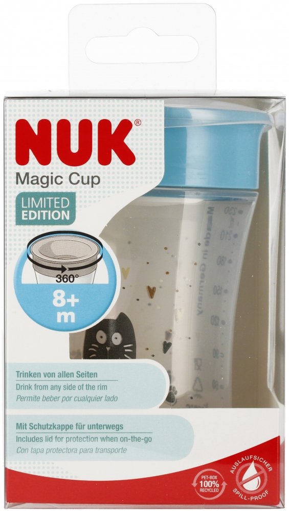 NUK Kubek 230 ml 8m Magic Cup niebieski
