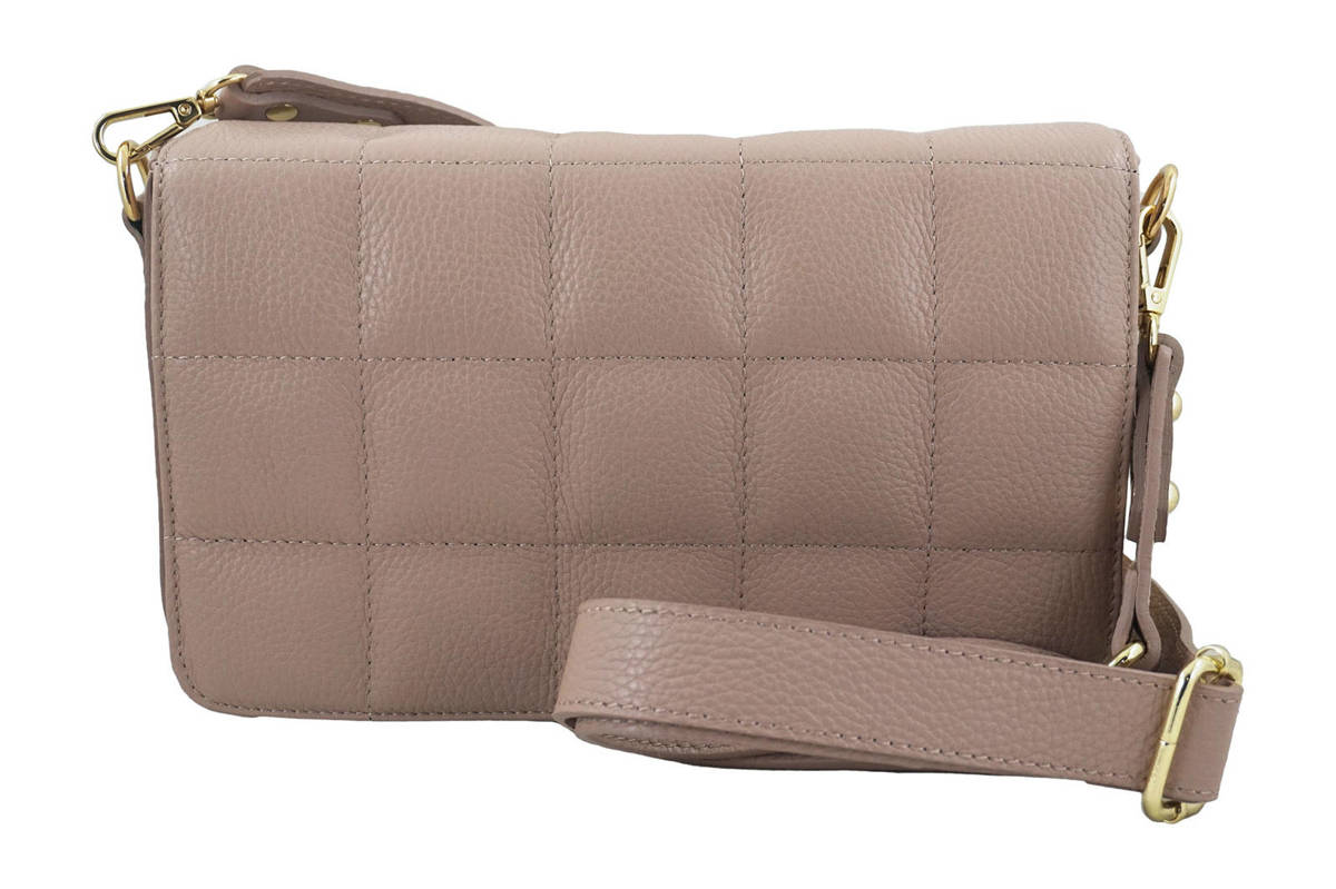 Фото - Жіноча сумка Barberinis Modna torebka pikowana skórzana - Różowa pudrowa 