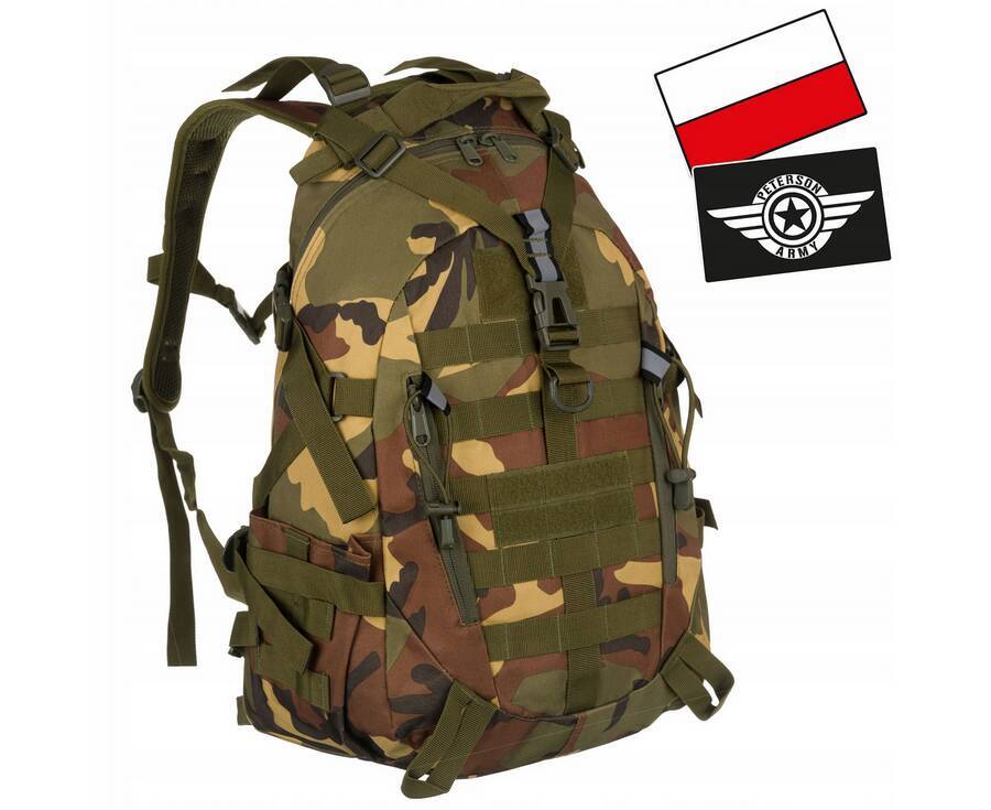 Фото - Жіноча сумка Peterson Lekki plecak militarny z tkaniny nylonowej — 
