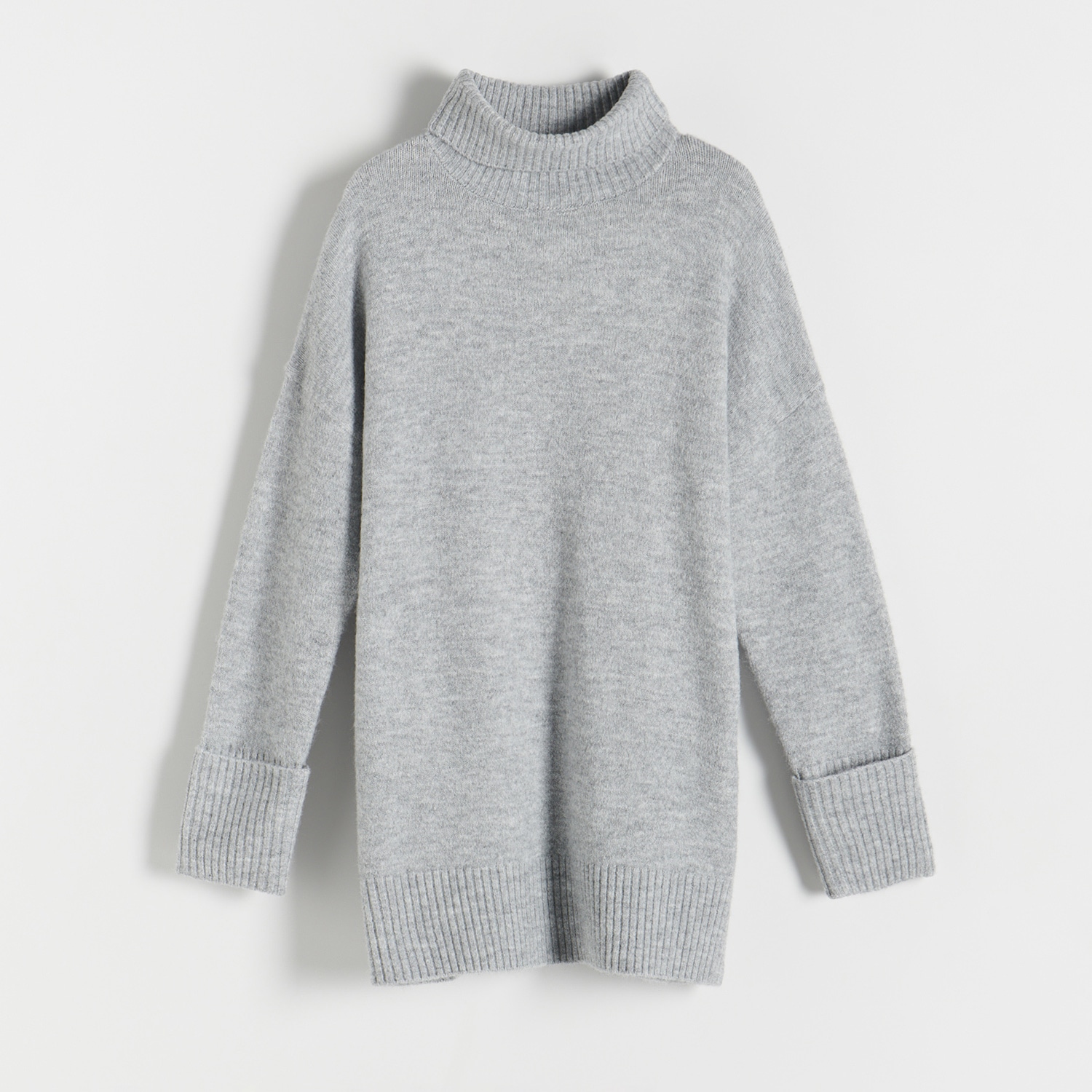Reserved - Sweter z golfem - Szary