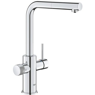 Grohe Blue Pure Minta Bateria kuchenna wysoka z wyciąganą wylewką z funkcją filtrowania wody chrom 30590000