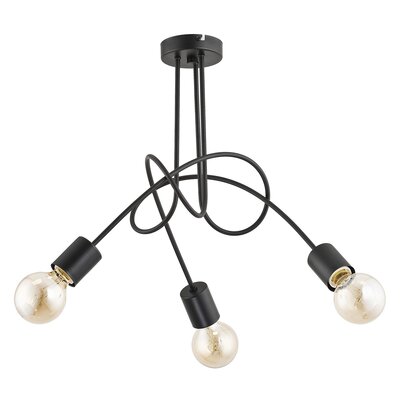 Lampa wisząca Tango 3 x 60 W E27 czarna 23173