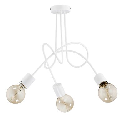Lampa wisząca Tango 3 x 60 W E27 biała 23613