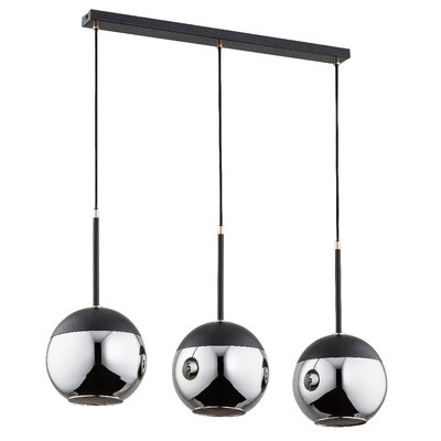 Alfa Volda lampa wisząca 3-punktowa czarna 62158