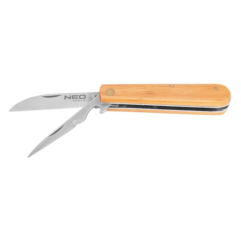 Nóż monterski sierpak, drewniane okładki NEO