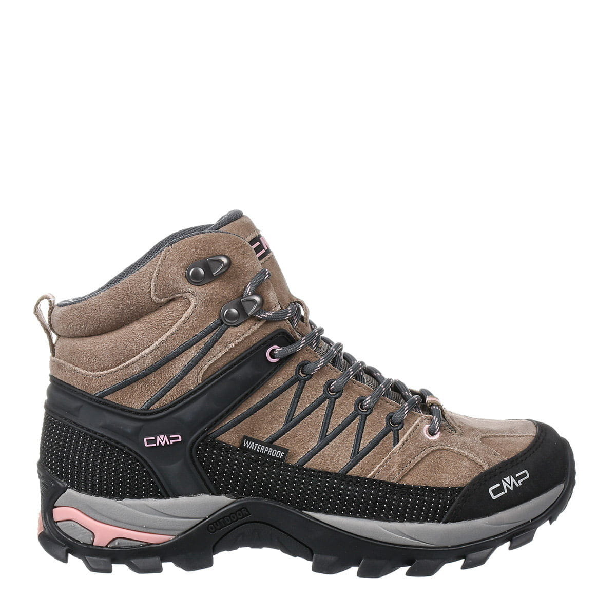 CMP Damskie buty trekkingowe Rigel Mid Wmn Shoe Wp, Cenere, 41 EU