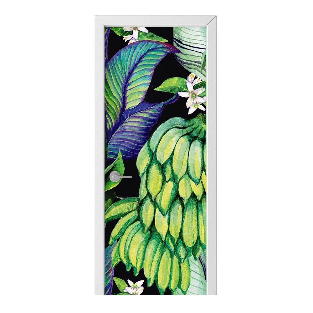 Naklejka na drzwi HOMEPRINT Drzewa bananowca 95x205 cm