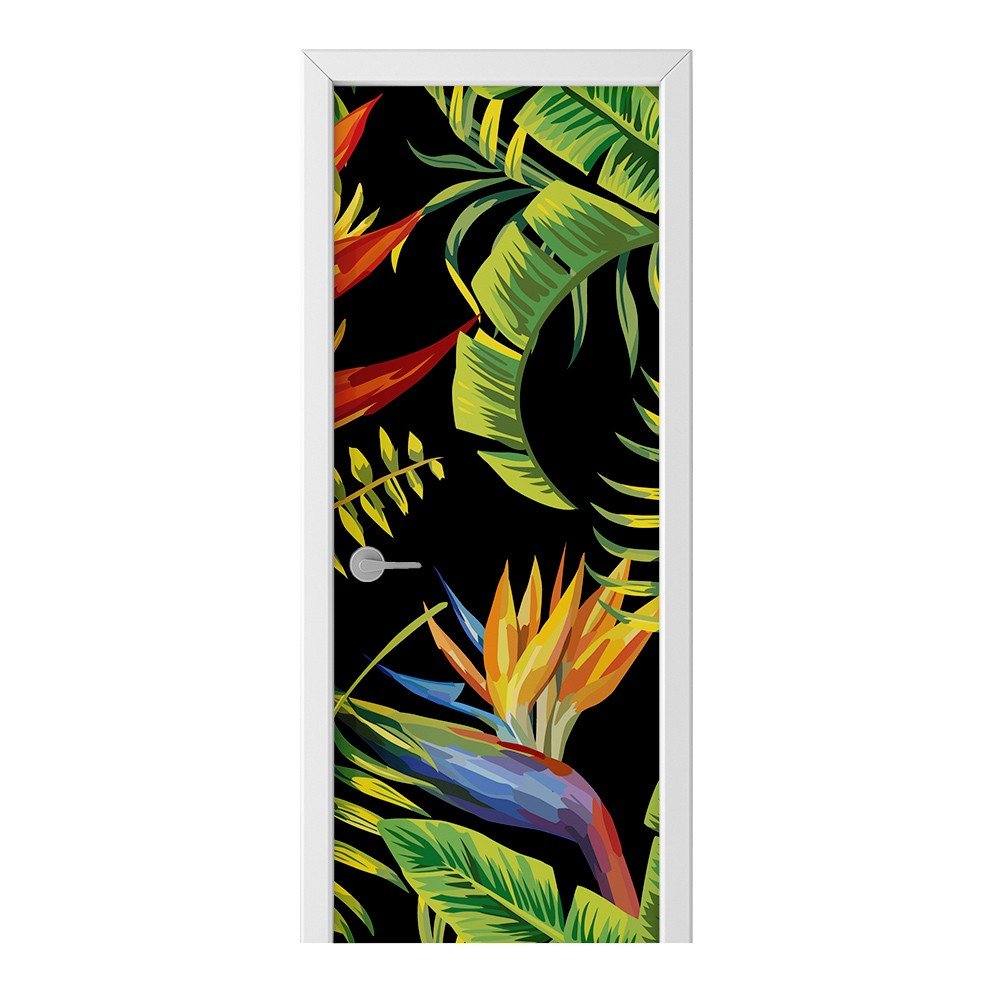 Naklejka na drzwi HOMEPRINT Rośliny tropikalne 85x205 cm