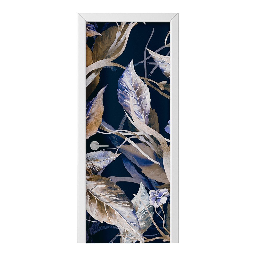 Naklejka na drzwi HOMEPRINT Zbliżenie na liście 85x205 cm