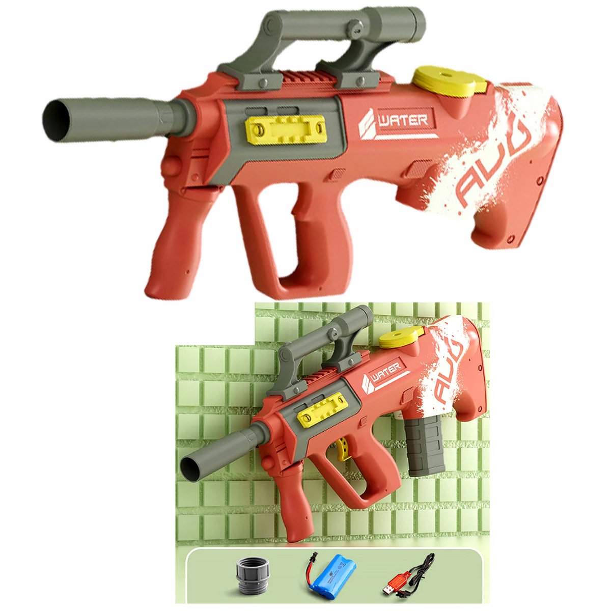 PISTOLET NA WODĘ ELEKTRYCZNY MIOTACZ DLA DZIECI