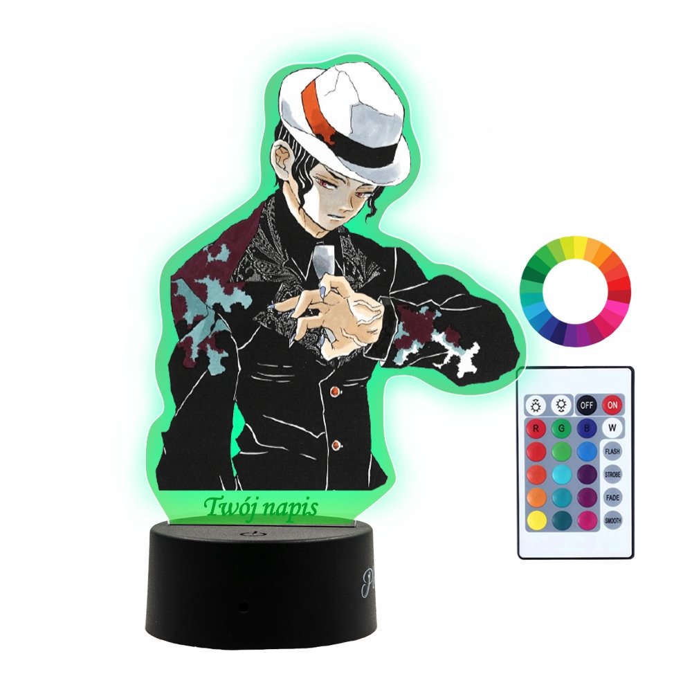 Lampka Nocna 3D LED Muzan Kibutsuji