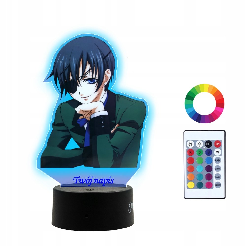 Lampka Nocna 3D LED Ciel Phantomhive