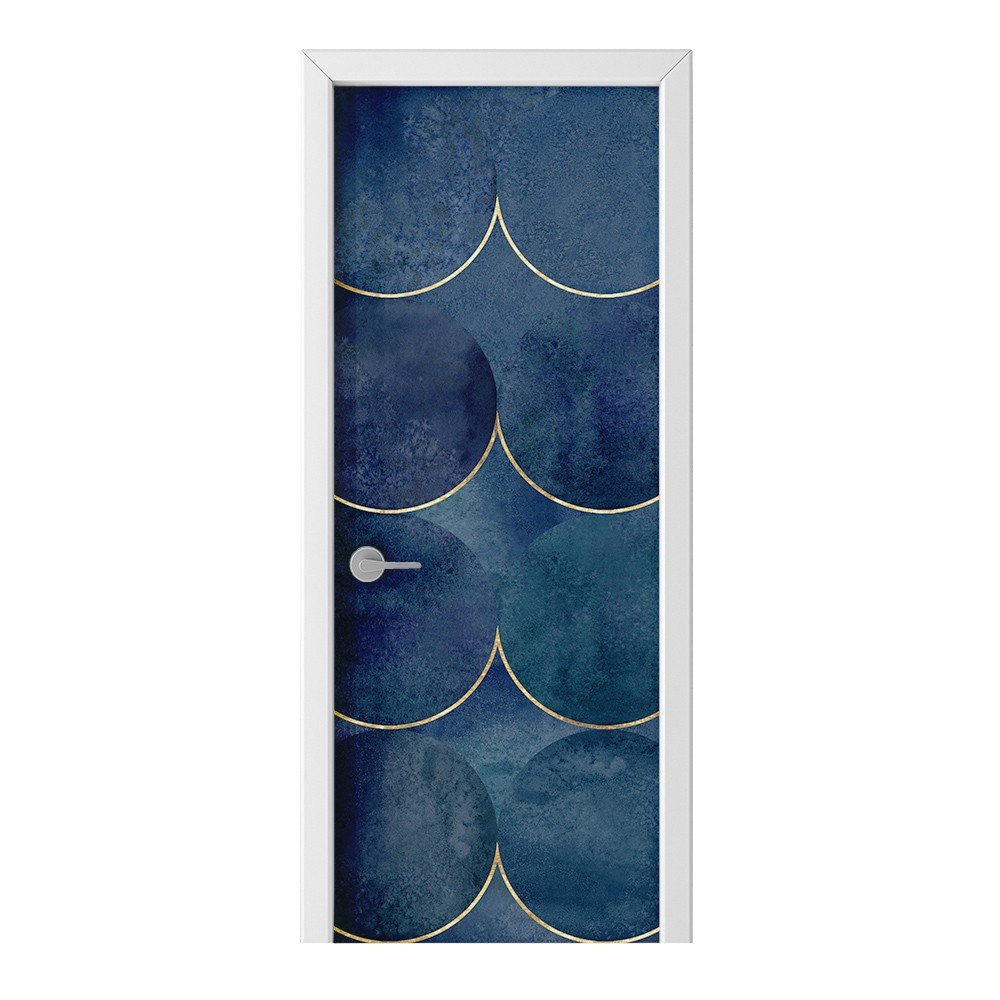 Naklejka na drzwi HOMEPRINT Wzór w stylu japońskim 85x205 cm