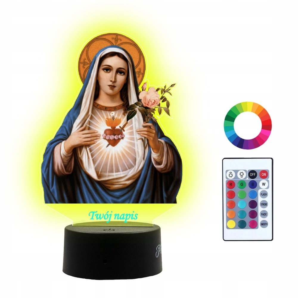Lampka Nocna LED Maryja Religia