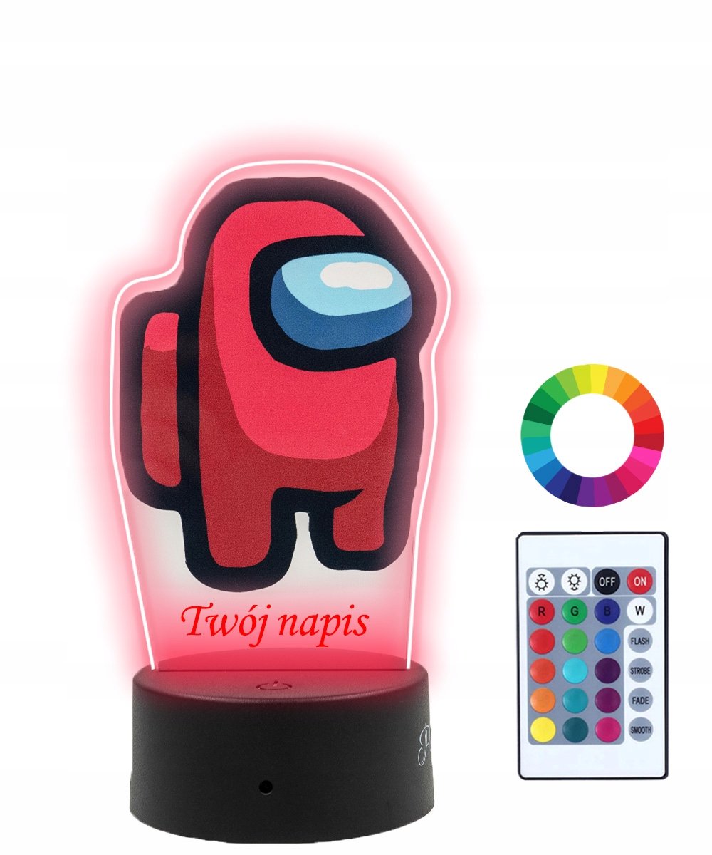 Lampka Nocna 3D LED Among US